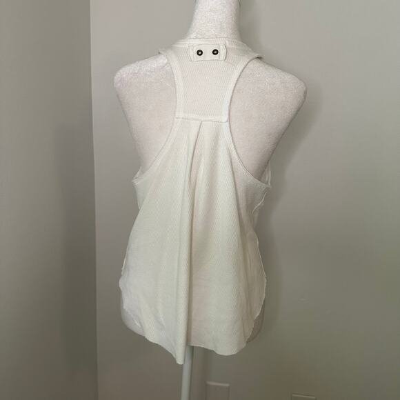 We the Free (Free People) white textured racerback tank top size XS - Picture 3 of 10
